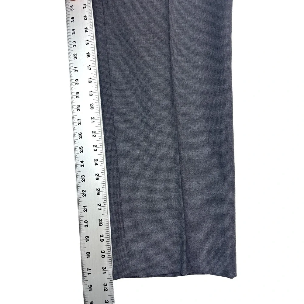 Jos A Bank 52L 42x32 Gray Micro Check Pant Suit Lightweight Flannel Signature